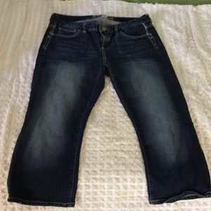 Maurices Dark Wash Denim Cropped Jean